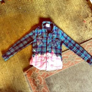 Bleached Flannel from mid abdomen down